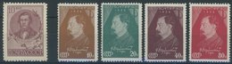 SOWJETUNION 548C,566-69A **, 1936/7, 10 K. Dobroljubow, Gezähnt L 14, Dserschinskij, Gezähnt L 121/2, Postfrisch, 5 Prac - Used Stamps
