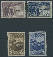 SOWJETUNION 614-17 **, 1938, Bergung Der Expeditionsmannschaft, Postfrischer Prachtsatz, Mi. 70.- - Gebraucht