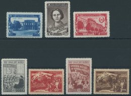 SOWJETUNION 1500-02,07-10 **, 1950, Litauische SSR Und 2. Allunions Friedenskonferenz, Postfrisch, 2 Prachtsätze, Mi. 82 - Gebraucht