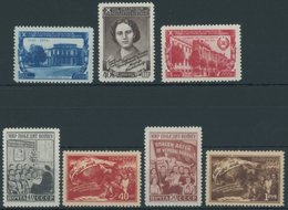 SOWJETUNION 1500-02,07-10 **, 1950, Litauische SSR Und 2. Allunions Friedenskonferenz, Postfrisch, 2 Prachtsätze, Mi. 82 - Used Stamps