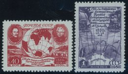 SOWJETUNION 1513/4 **, 1950, Antarktisexpedition, Postfrisch, üblich Gezähnt Pracht, Mi. 100.- - Gebraucht