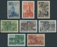 SOWJETUNION 1527-34 **, 1950, Geplante Moskauer Hochbauten, Postfrischer Prachtsatz, Mi. 400.- - Used Stamps