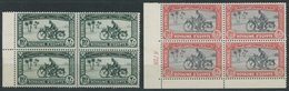 ÄGYPTEN 108,143 VB **, 1926/9, 20 M. Motorradfahrer, 2 Randviererblocks, Postfrisch, Pracht - Other & Unclassified