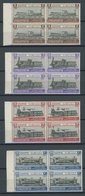 ÄGYPTEN 160-63 VB **, 1933, Eisenbahnkongress In Randviererblocks, Postfrisch, Pracht - Otros & Sin Clasificación