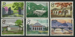 CHINA - VOLKSREPUBLIK 788-93 **, 1964, Yenam - Stätte Der Revolution, Mi.Nr. 789 Fehlerhaft Und 791 Fingerabdruck Auf De - Otros & Sin Clasificación