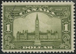 KANADA 138 *, 1929, 1 $ Olivgrün, Falzrest, Pracht, Mi. 200.- - Canadá