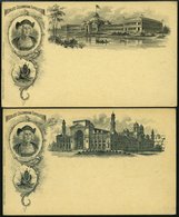 GANZSACHEN 1893, WORLD`S COLUMBIAN EXPOSITION, 2 Verschiedene Ungebrauchte 1 C. Postal Cards Der Serie Jos. Koehler, Pra - Andere & Zonder Classificatie