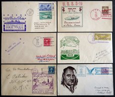 FELDPOST 1933 BRIEF, 1933-52, 6 Verschiedene Gebrauchte Schiffspostbelege, U.a. Von Der S.S. Manhattan, Pracht - Used Stamps