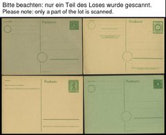DIVERSES - SAMMLUNGEN, LO Partie Von 177 Verschiedenen Ganzsachenkarten Nachkriegsdeutschland Von 1945-67, Dabei Einige  - Verzamelingen