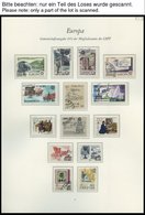 EUROPA UNION O, 1979/80, Post- Und Fernmeldewesen Und Persönlichkeiten, 2 Komplette Jahrgänge, Pracht, Mi. 122.80 - Verzamelingen