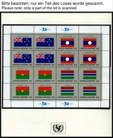 SONSTIGE MOTIVE Brief,** , Flaggen Der Nationen In 5 Unicef-Alben, 1980-86 Und 1988 Je Komplett In Zusammendruck-Bogen,  - Non Classificati