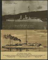 ALTE POSTKARTEN - SCHIFFE KAISERL. MARINE BIS 1918 S.M.S. Hela, 2 Karten, Eine Gebraucht - Krieg