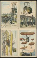 ALTE POSTKARTEN - FLUGZEUGE ILA - Central-Anzeiger Künstler-Humorkarten Nr. 1,2,4 Und 5 (Nr. 2 Gebraucht), 4 Prachtkarte - Aviones