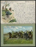 ALTE POSTKARTEN - VARIA PFERDE, 2 Verschiedene Karten Von 1899/1915, Gebraucht - Sonstige & Ohne Zuordnung