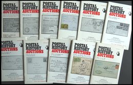 PHIL. LITERATUR Postal History Auctions, 11 Verschiedene Auktionskataloge, 1972-1980, In Englisch - Philatelie Und Postgeschichte