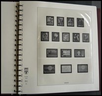 ALBEN Neuwertiger Lindner-Ringbinder Mit Falzlosseiten Schweiz Von 1958-81 - Bindwerk Met Pagina's