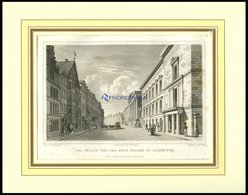 HANNOVER: Das Palais Und Das Neue Schloß, Stahlstich Von Osterwald/Hoffmeister, 1840 - Lithographien