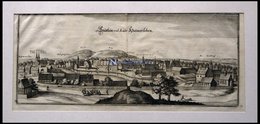 HATMERSLEBEN, Gesamtansicht, Kupferstich Von Merian Um 1645 - Litografía