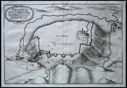 STATTHAGEN/WESTF., Gesamtansicht, Beschuß Der Festung, Kupferstich Von Merian Um 1645 - Lithographies