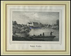 TREBSEN/SACHSEN: Das Schloß, Lithographie Aus Saxonia Um 1840 - Litografia