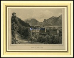 HOF-RAGATZ, Teilansicht, Stahlstich Von Rohbock/Kolb Um 1840 - Lithographies