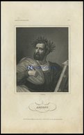 Ariost, Stahlstich Von B.I. Um 1840 - Lithographies
