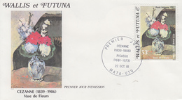 Enveloppe  FDC  1er  Jour    WALLIS  Et  FUTUNA     Oeuvre  De  CEZANNE   1981 - FDC