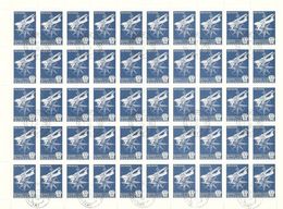 Russie  N° PA 130 EN FEUILLE DE 50 TIMBRES  YVERT OBLITERE - Gebraucht