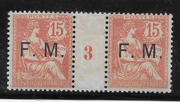 France FM N°2 - Paire Millésimée "3" - Timbres Neufs ** - TB - Millésimes