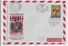 AUTRICHE - BALLONPOST PRO JUVENTUTE - 1961 - ENVELOPPE ILLUSTREE Par BALLON De SALZBURG - Balloon Covers