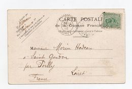 !!! PRIX FIXE : GUYANE, CPA DE CAYENNE DE 1905 POUR LA FRANCE - Covers & Documents