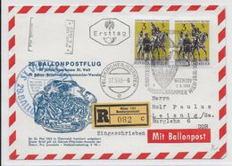 AUTRICHE - BALLONPOST PRO JUVENTUTE - 1963 - ENVELOPPE ILLUSTREE RECOMMANDEE Par BALLON - Ballonpost