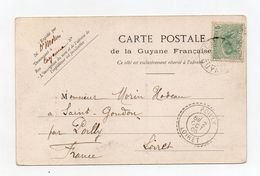 !!! PRIX FIXE : GUYANE, CPA DE CAYENNE DE 1905 POUR LA FRANCE - Briefe U. Dokumente