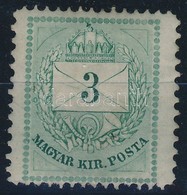 * 1874 3kr 13 11 1/2 Fogazással (30.000) (enyhe Vízszintes Törés) - Altri & Non Classificati