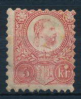 * 1871 Réznyomat 5kr (27.500) (törés, Pici Beszakadás / Crease, Small Tear) - Other & Unclassified