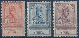 * 1913 Árvíz 1 K, 2 K, 5 K (*26.000) - Other & Unclassified