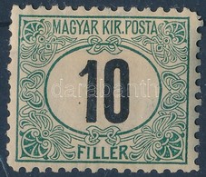 * 1903 Portó 10f 11 1/2 Fogazás (20.000) (foghibák / Short Perfs) - Other & Unclassified