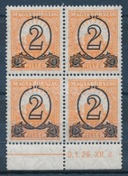 ** 1931 Kisegítő 2/3f  Négyestömb F:15 (12.000) - Other & Unclassified