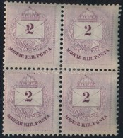 ** 1881 2kr Elfogazott Négyestömb - Other & Unclassified