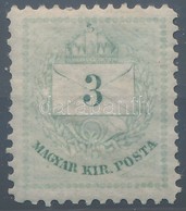 * 1874 3kr 11 1/2 Fogazással, Sárgászöld (12.000) - Altri & Non Classificati