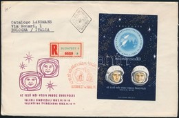 1963 Az Első Női-férfi Páros űrrepülés Vágott Blokk FDC-n - Altri & Non Classificati