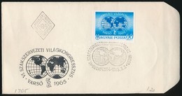 1965 VI. Szakszervezeti Világkongresszus Vágott Bélyeg FDC-n - Sonstige & Ohne Zuordnung