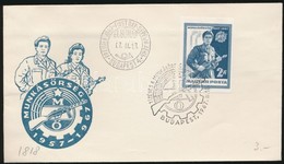 1967 Munkásőrség Vágott Bélyeg FDC-n - Autres & Non Classés