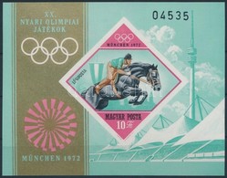 ** 1972 Olimpia (IV.) - München Vágott Blokk (4.000) - Other & Unclassified