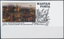 ** 1989 Árpád Fejedelemmé Választásának 1100. évfordulója Vágott ívsarki Bélyeg (1.500) - Other & Unclassified