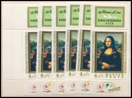 ** 1974 10 Db Mona Lisa Bélyeg Felső Szelvénnyel (12.000) - Andere & Zonder Classificatie