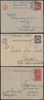 1929-1936 3 Db Futott Zárt Díjjegyes Levelezőlap - Other & Unclassified