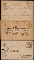 12 Db Futott Díjjegyes Levelezőlap Az 1880-as évekből - Other & Unclassified