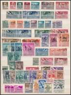 ** O 1947-1954 Trieszt Kb. 110 Db Bélyeg, Közte Sorok, összefüggések, Jobbak, A/4 Berakólapon - Other & Unclassified