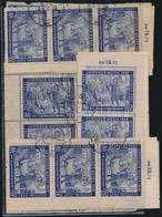 O Németország - Szovjet Zóna 1948 Lipcsei Vásár ~80 Db Bélyeg 3-as Csíkokban és 1 Db 6-os Tömbben Mi 231 - Sonstige & Ohne Zuordnung
